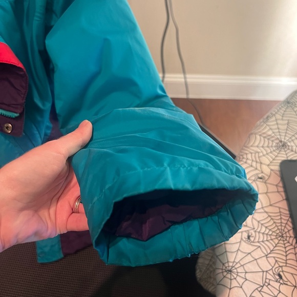 Vintage Columbia Ski Jacket Coat insulated warm winter 90s 80s turquoise purple - Picture 12 of 15